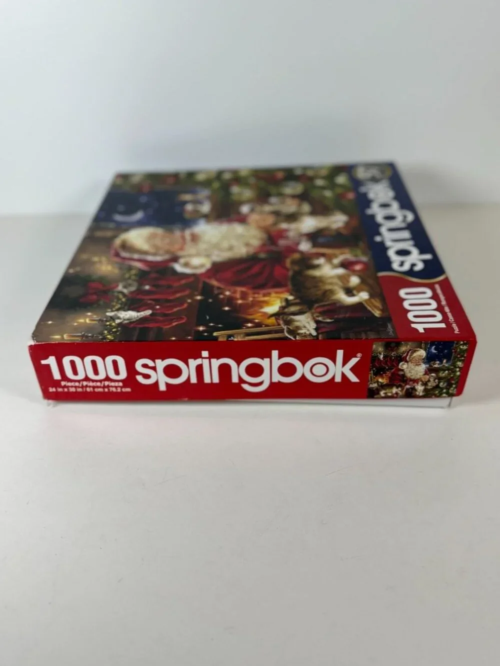 Springbok Christmas Kittens 1000-Piece Jigsaw Puzzle 24x30 Inches Santa Cats
